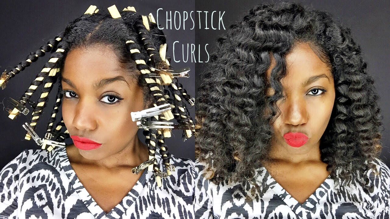 We had a go at trying out a Chopstick Wand Great curly results that we  think would be fab for  Curly hair up Chopstick curls hairstyles Curly  hair styles easy