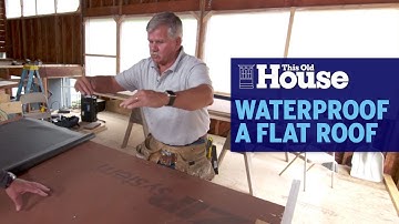 Using Rubber To Waterproof a Flat Roof | This Old House