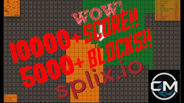 SPLIX.IO Pro Gamplay 5000+ Block 10000+ Score Survivaling