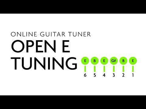 Online Guitar Tuner - Open E Tuning - E B E G# B E