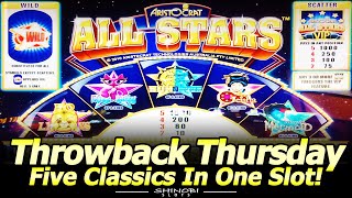 Aristocrat All Stars Slot - 5 Classics In One! Throwback Thursday at Red Rock casino in Las Vegas! screenshot 1