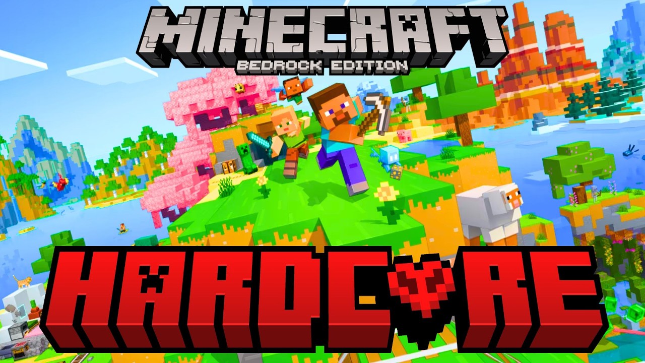 Minecraft Bedrock Edition Hardcore FULL GAME Walkthrough (No Commentary) - 26.3