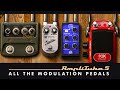 All the modulation pedals in amplitube 5