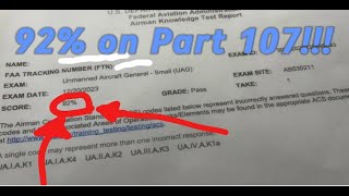 How I Scored a 92% On Part 107 Exam!! (2024)
