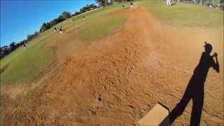 GOPRO ON HELMET POV baseball hit 2 views full speed at bat