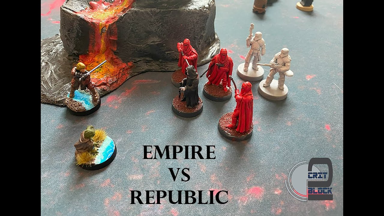 Star Wars Legion Battle Report Empire vs Republic - YouTube