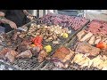 Huge Grills. Argentina Meat. Asado, Angus, Lomito, Choripan, Ribs, Sausages. Italy Street Food