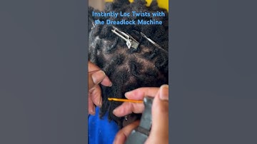 Instant Locs on Twists with Dreadlock Machine #dreadlocks #loctician #locs #locstyles