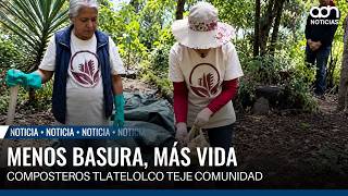 A community project in Tlatelolco turns organic waste into 120 kilos of compost