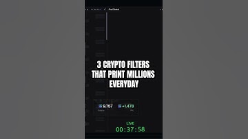 NEW PAIRS FILTERS FOR MEMECOIN TRADING TO BECOME RICH!