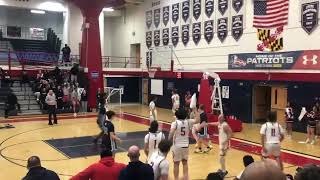 kavon ketterman off the backboard slam dunk to right back on defense