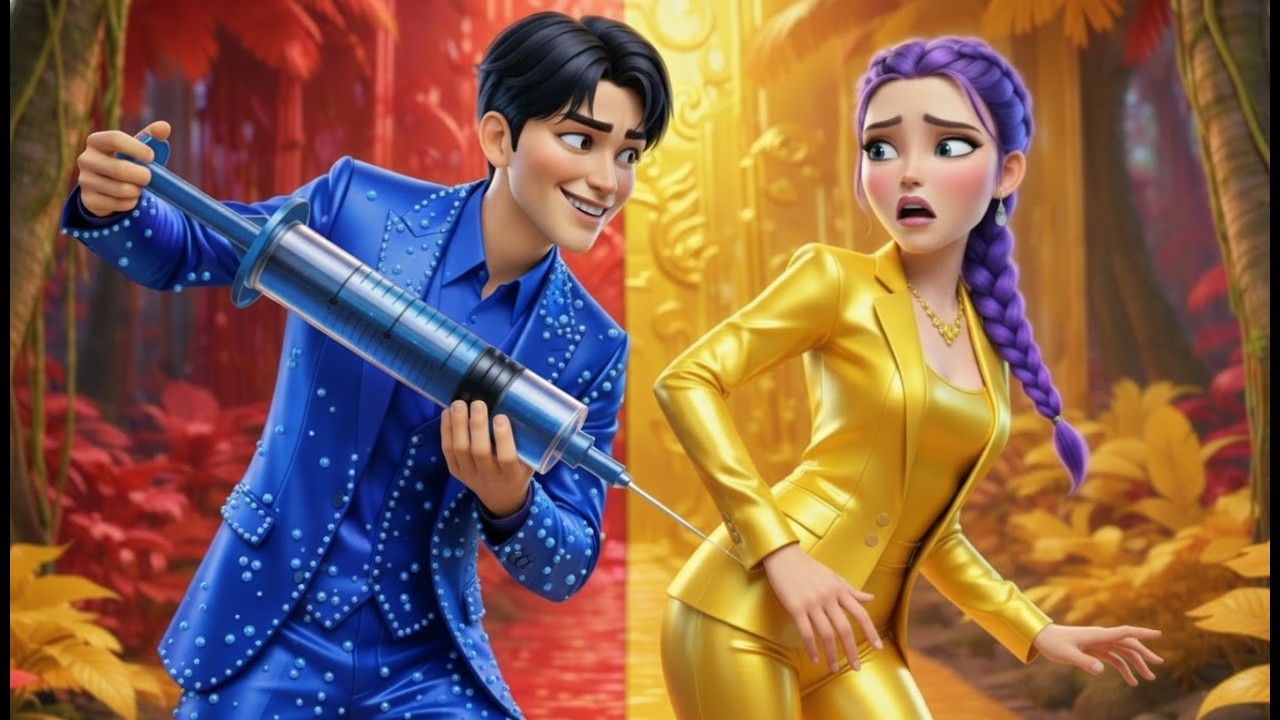 😱🔥 OMG! Blue Family JINU VS Golden RUMI \ Kidnap Nightmare Escape