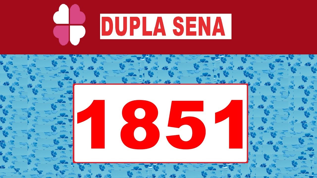 resultado loteria federal bicho Dupla Sena 1851 - Resultado da Dupla Sena dia (11/10/2018)