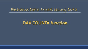 DAX COUNTA function Power BI