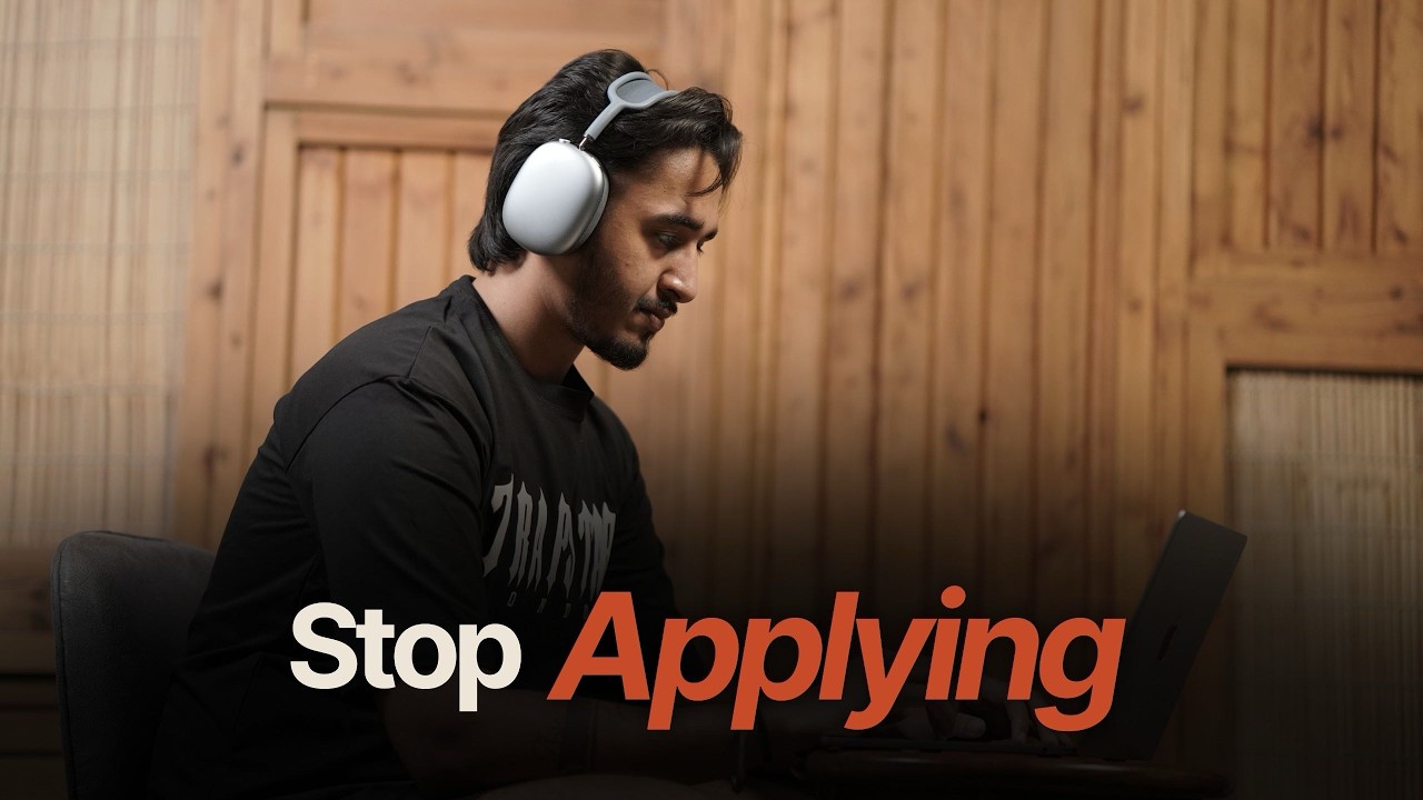 Applying to job opportunities will never going to give you job, let me tell you why