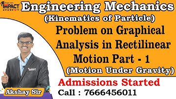 Problem on Graphical Analysis in Rectilinear Motion Part - 1 | Kinematics of Particle | Mechanics |