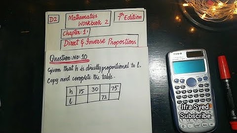 Mathematics Work Book 2 (D2) |  7th Edition | Chapter # 1 | Q # 10 | Ifra Syed | in Urdu\Hind