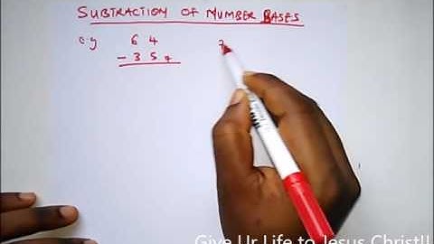 Subtraction of Number Base - Intro