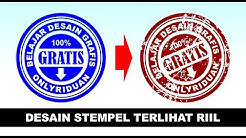 Desain Stempel Agar Terlihat Riil Dengan CorelDRAW - Tutorial Coreldraw - Durasi: 16.56. 