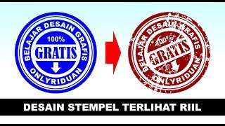 Desain Stempel Agar Terlihat Riil Dengan CorelDRAW - Tutorial Coreldraw