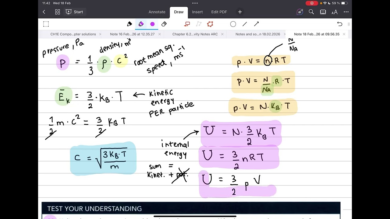 Questions on gas laws Solutions part II