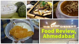 The Green Desert Garden Restaurant visit and review in Hindi || Restaurant in Ahmedabad