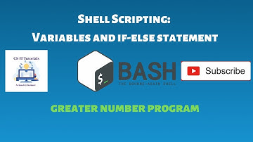variables and if else statement in shell script