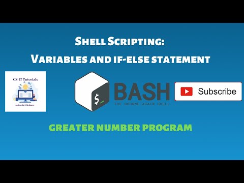 variables and if else statement in shell script
