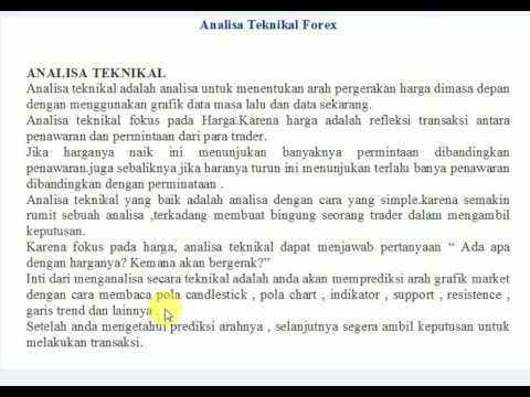 Tutorial Belajar Forex 5 Trading News Dan Analisa Tehnikal Indikator - 