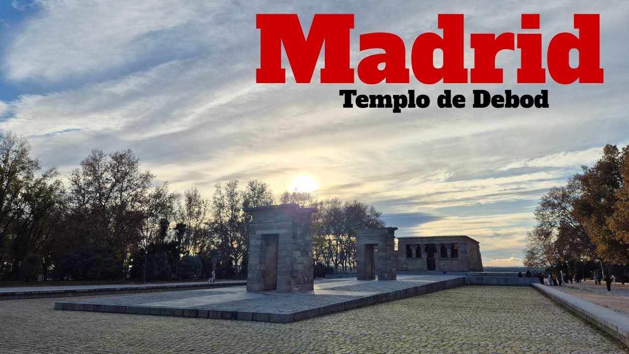 Templo de Debod 4K ✨ | Atardecer en Madrid + Miradores | Camino al Palacio Real