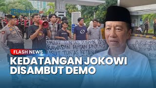 Detik-detik Kedatangan Jokowi ke Makassar Disambut Demo, Kader PSI Diteriaki: Tak Tunduk Raja Jawa