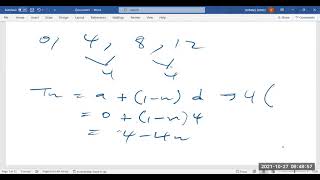 Question 2 Number patterns, Sequence and Series