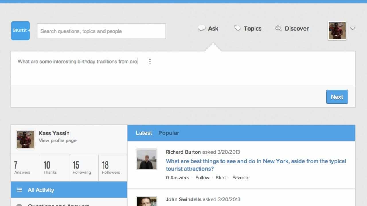 How to ask a helpful question on Blurtit - YouTube