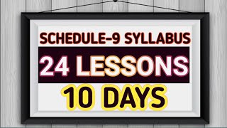 SCHEDULE-9-SYLLABUS TOPOCS-24 LESSONS-10DAYS