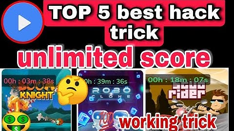 MX player Top  5 game hack trick !! unlimited score trick 2022 !!