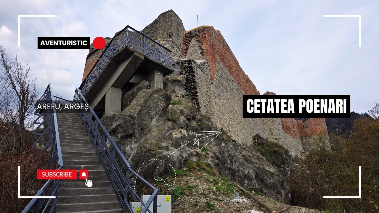 Cetatea Poenari - Cum arată adevarata cetate a lui Vlad Țepes după restaurare!
