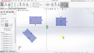 SolidWorks / Drawing Various types of rectangles - 1.4