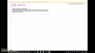 AMC Unit 3 : Lecture 1