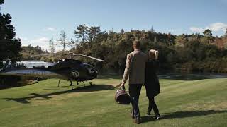 Fly to Huka Lodge by Helicopter, Taupo New Zealand
