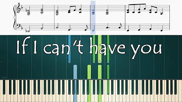 Shawn Mendes - If I Can't Have You - Piano part only (Tutorial + Sheets + Lyrics)