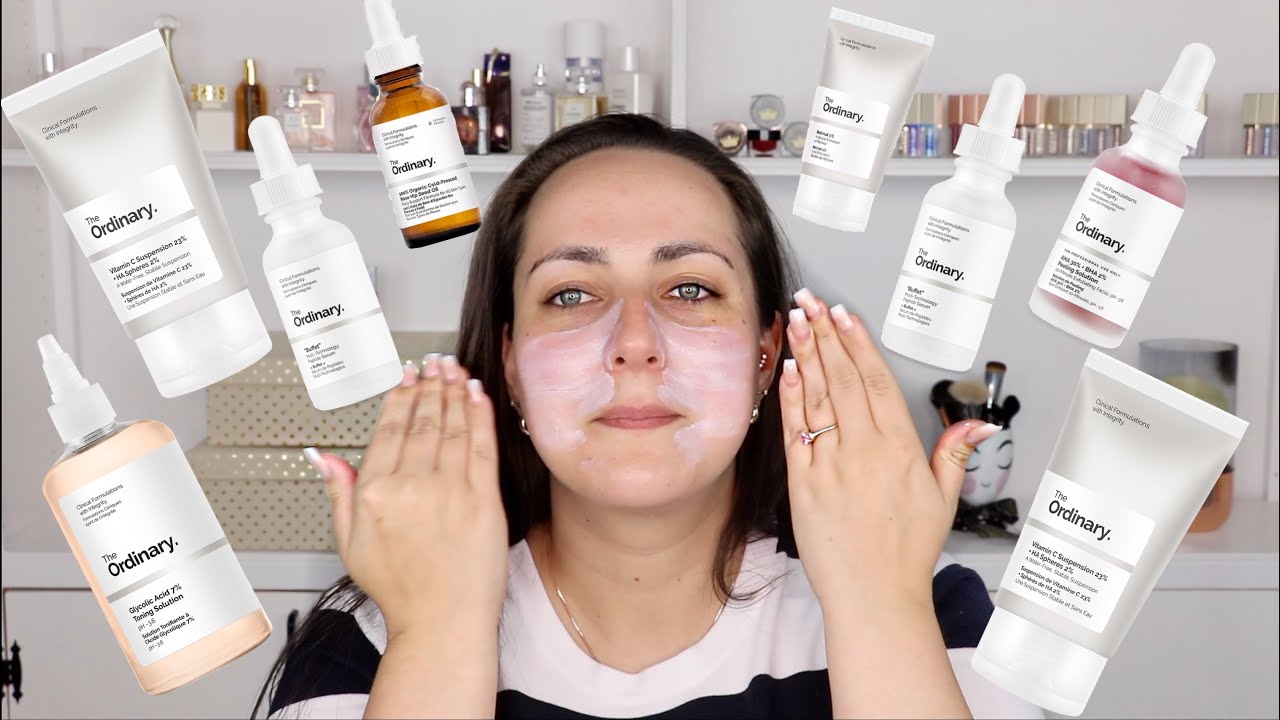 Testing Out The Ordinary Skincare Line. Morning and Night Time Routine ...