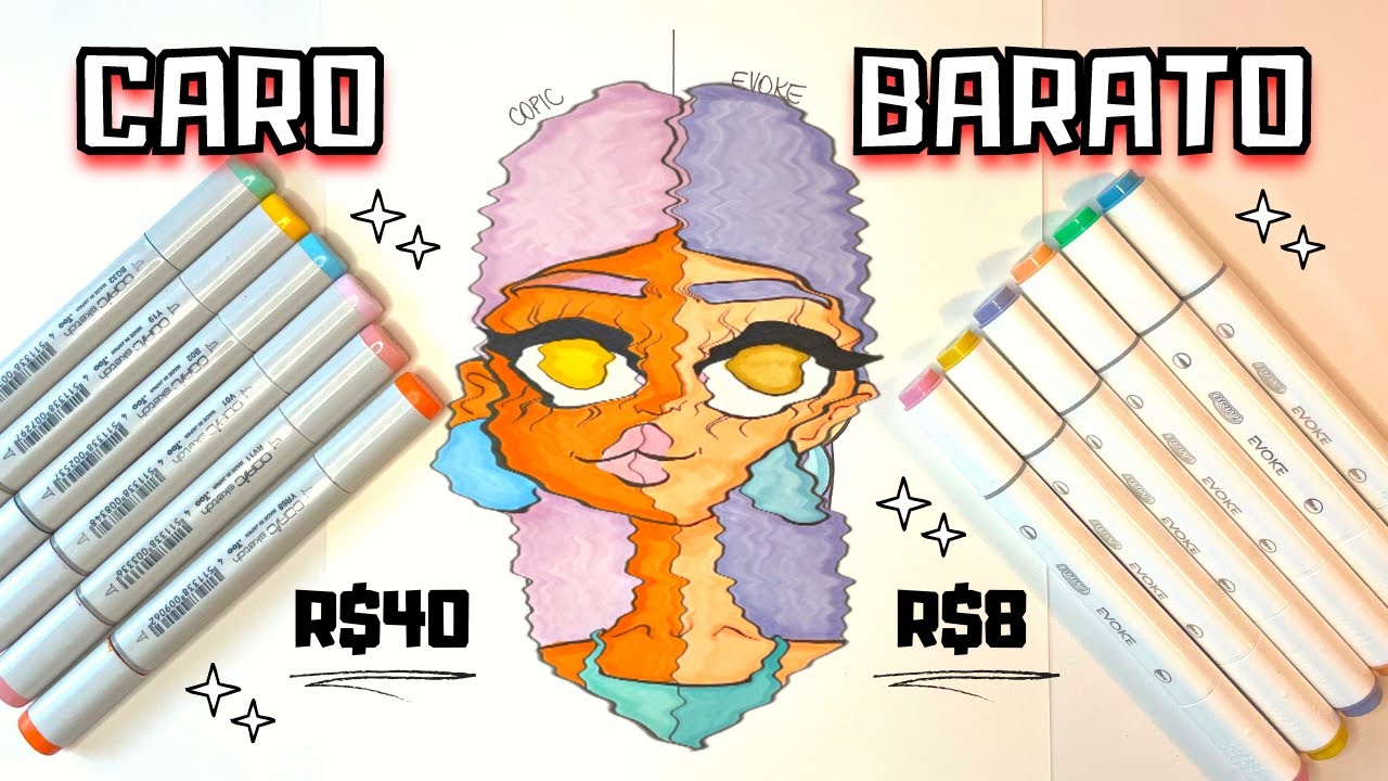 QUAL O MELHOR MARCADOR PARA DESENHO? | CARO VS BARATO