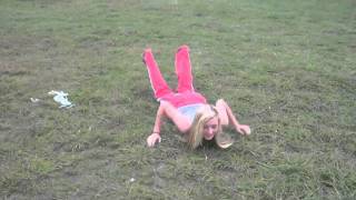 Michaela Doing The Worm