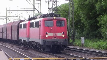 DB Coal and Container Trains meet at Hamburg - Harburg (Trains 14/15 of 21) (June 16, 2015)