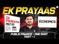 One Shot l Public Finance Part 1 | CA Foundation May'26 | Economics | CA Aditya Sharma l ICAI