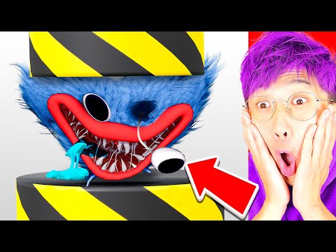 LANKYBOX REACTS TO CRAZIEST HYDRAULIC PRESS VIDEOS EVER!? (SATISFYING!)