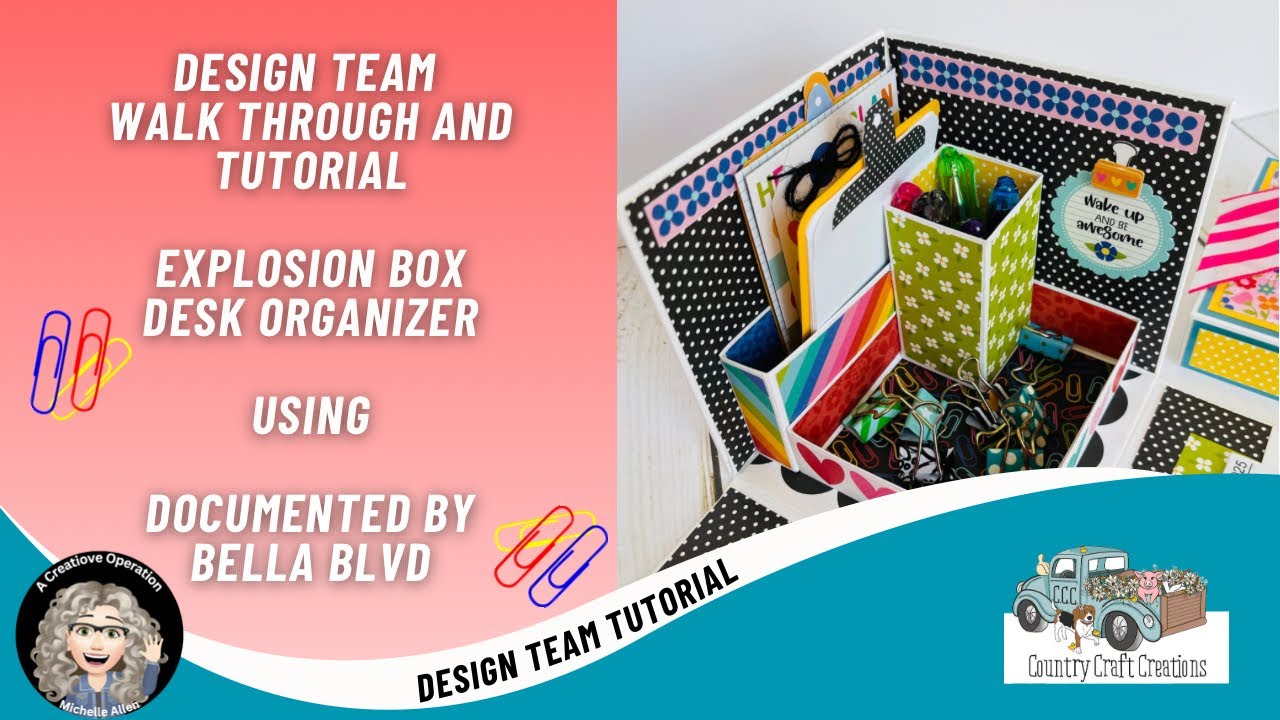 Country Craft Creations Design Team Project, Explosion Box Desk