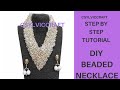 Executive Lady Beaded necklace tutorial/ diy beaded jewelry/ how to make beaded necklace