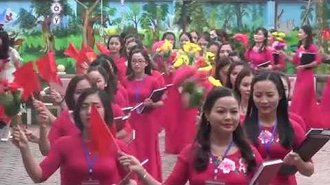 Màn Diễu hành trường MN Thị trấn Tân Kỳ - NA đón chuẩn Quốc gia