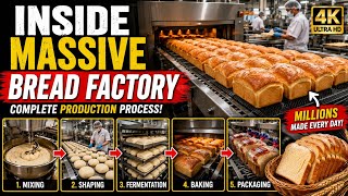 Inside Massive Bread Factory | Complete Bread Production Process (4K)